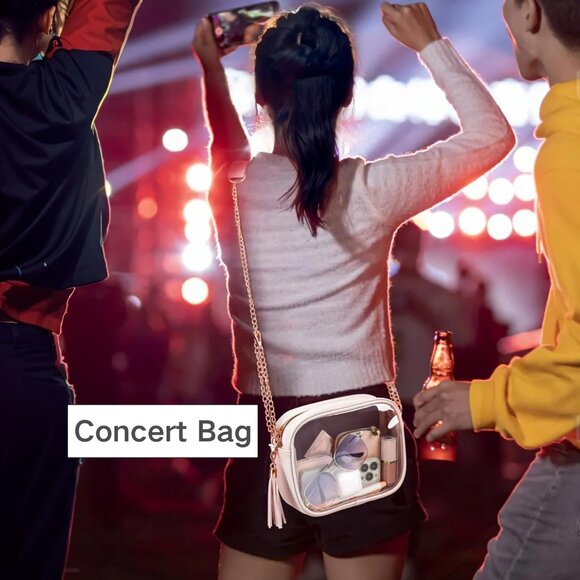 Clear Purses for Women Stadium Clear Bag Crossbody - Picture 5 of 9